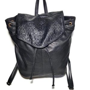 Anthropologie Day & Mood Black Leather Backpack
